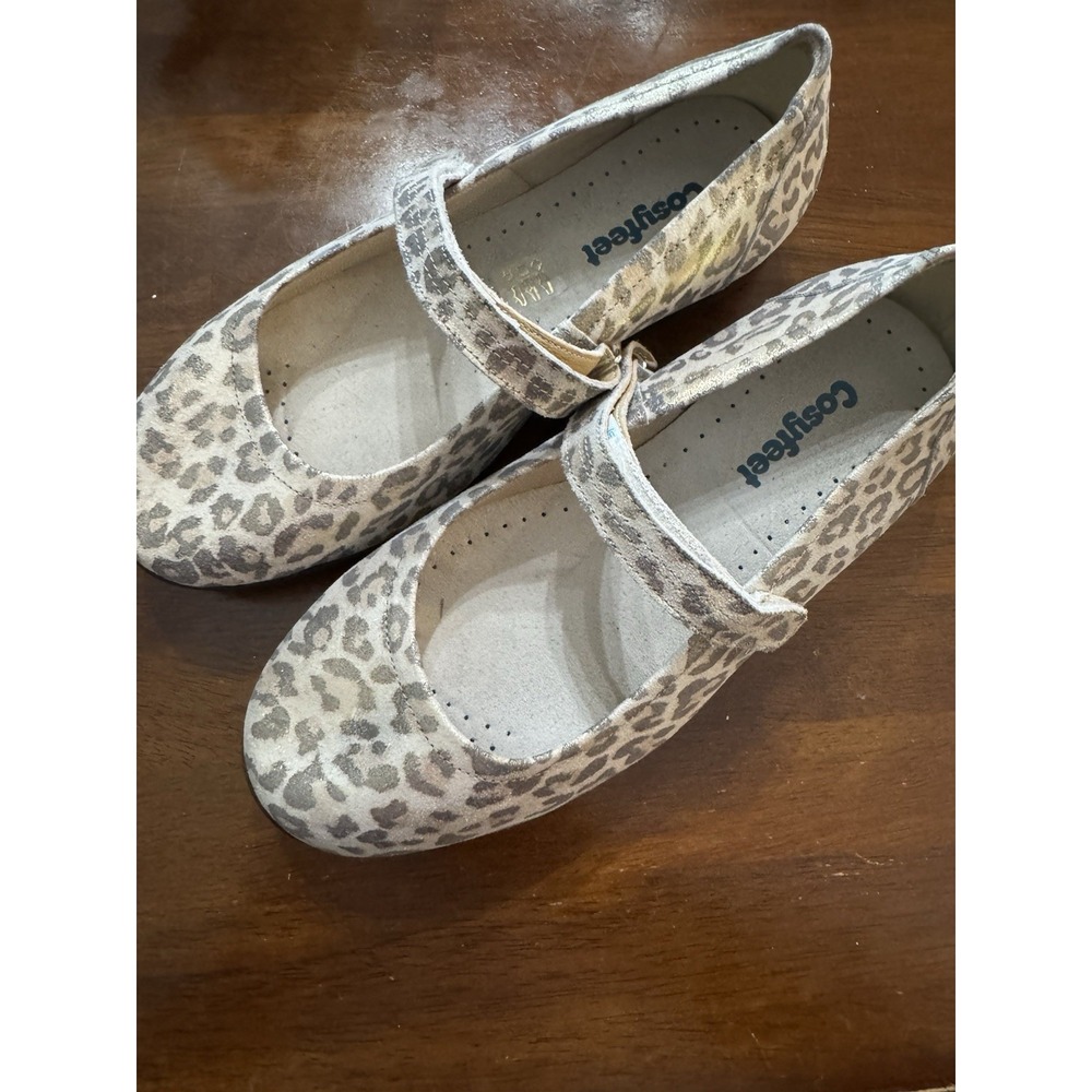 Cosyfeet Women's Leopard Mary Jane Shoes Size 11 Mint SB18